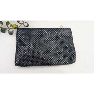 Whiting & Davis Black Clutch Bag